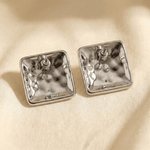 Load image into Gallery viewer, Polished Square Studs