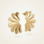 Load image into Gallery viewer, Sculpted Leaf Studs